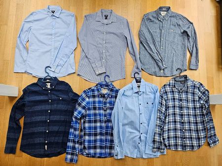 Kleiderpaket, 7 Herren Hemden (Grösse: 5x M, 2x S)