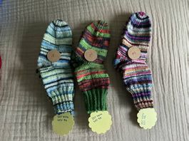 Kindersocken handgestrickt Gr 26/27 Fusslänge 16cm