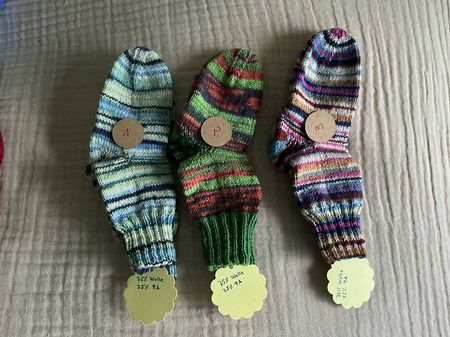 Kindersocken handgestrickt Gr 26/27 Fusslänge 16cm