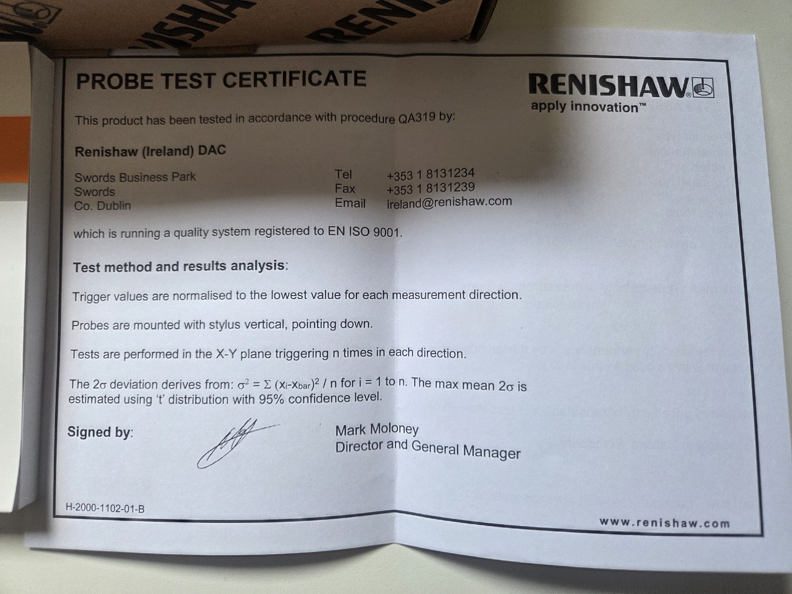 Renishaw Misurare: RENISHAW LP2 Tete 3D a mesurer – Nuovo e nell'imballaggio originale da Quartino venduto da 123HOBIT 4