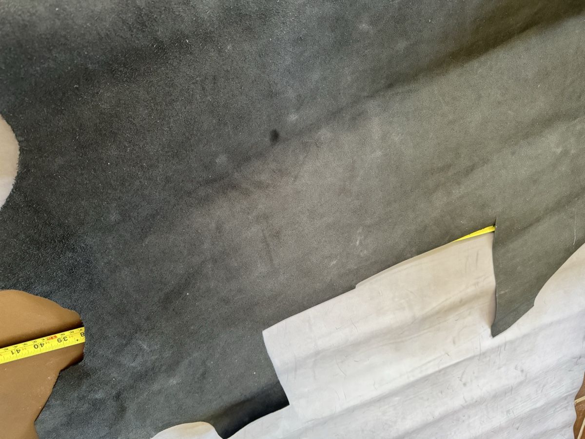 Stoffe: Echtleder, gewachst, schwarz, 1,2mm/cuir véritable, ciré – Neu (gemäss Beschreibung) aus Veyras von ValClasse 1