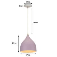Lampe à suspension moderne  nordique Macaron en fer