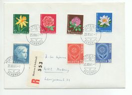 BRIEFMARKEN PRO JUVENTUTE auf Brief, Einschreiben n. Muttenz