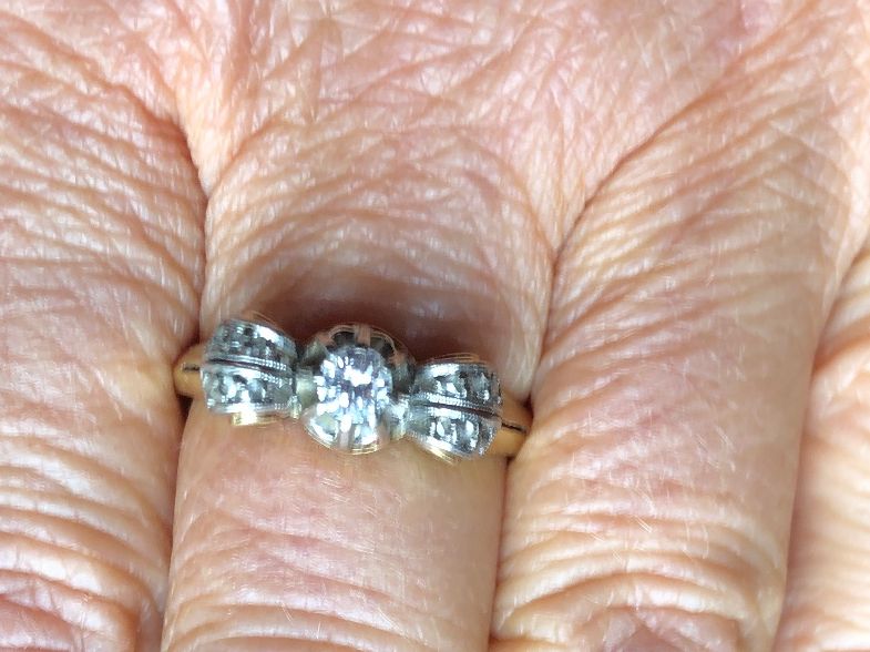Anelli: Antike Ring Diamanten 14 Karat – Usato da Zollikofen venduto da lorik007 6