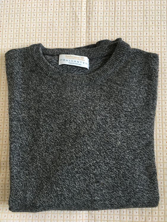 Pull Lanvin Homme - Taille L - Gris En Coton - Col V - Occasion Très Bon état (TBE)