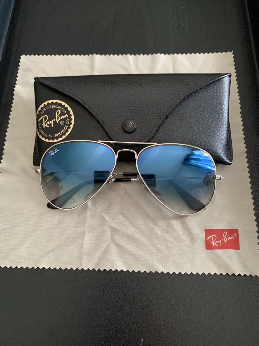 Ray-Ban Occhiali & Lenti: Ray Ban Aviator Sonnenbrille – Nuovo (secondo la descrizione) da Zürich venduto da benebiene 3