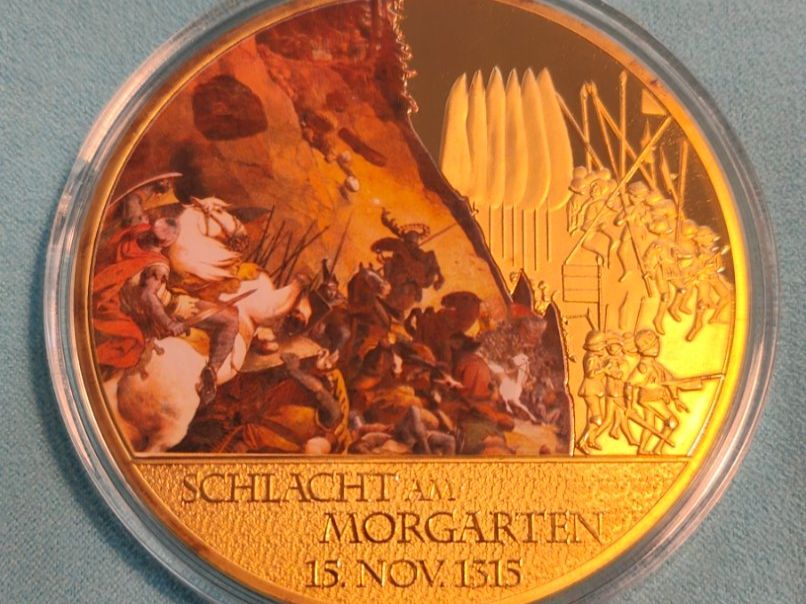 Schlacht am Morgarten Gedenkmünze, Jahr 2014, Top Zustand (Neu (gemäss ...