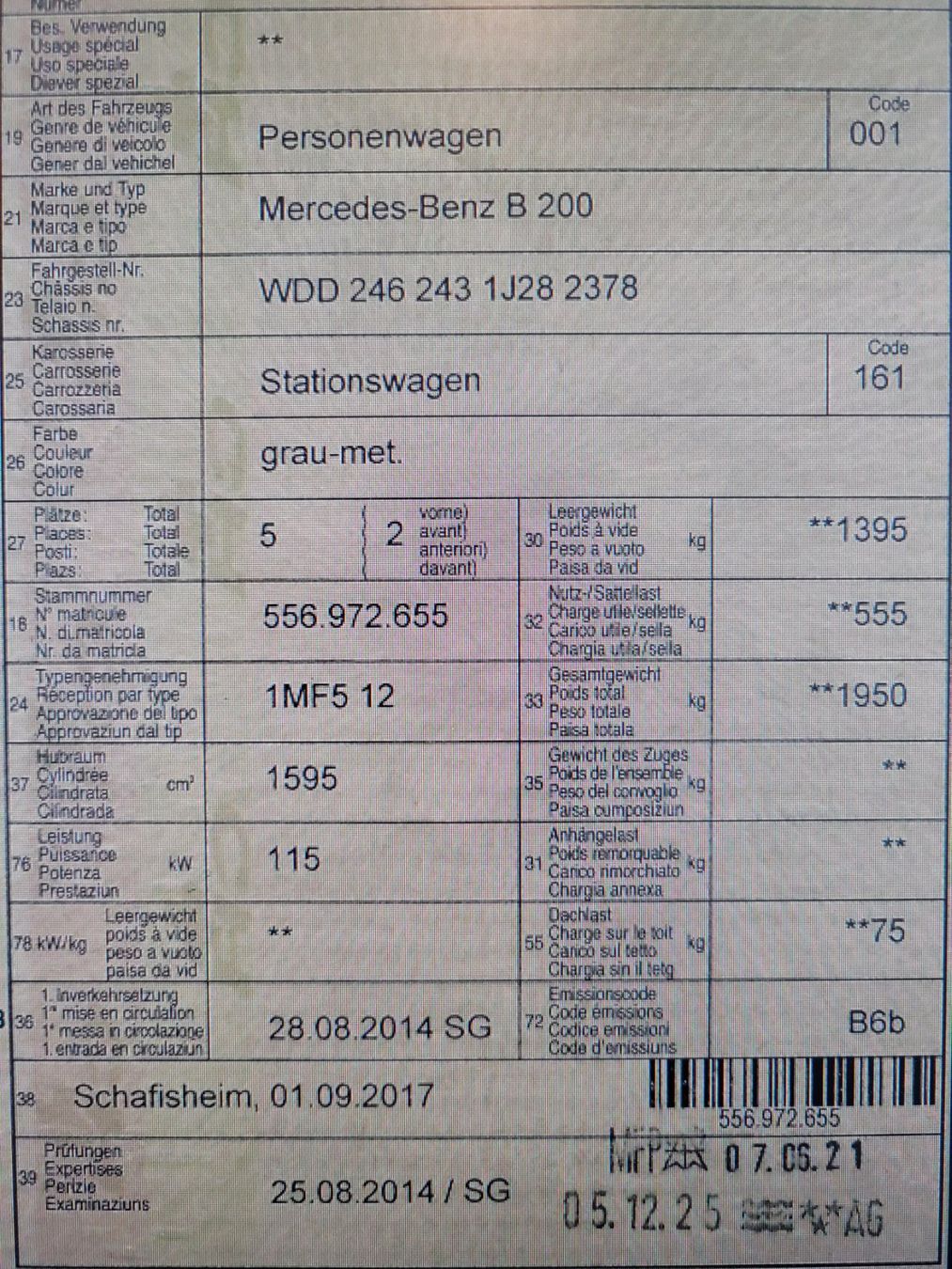 Mercedes-Benz Automobili: Mercedes-Benz B 200 – Usato da St. Gallen venduto da HirschAutomobileAG 5