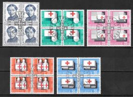 Viererblockserie Pro Patria 1963 B113-B117 ET Bern 1.6.1963