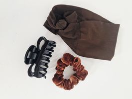 Haarschmuck-Set bestehend aus Haargummi Haarspange Haarband