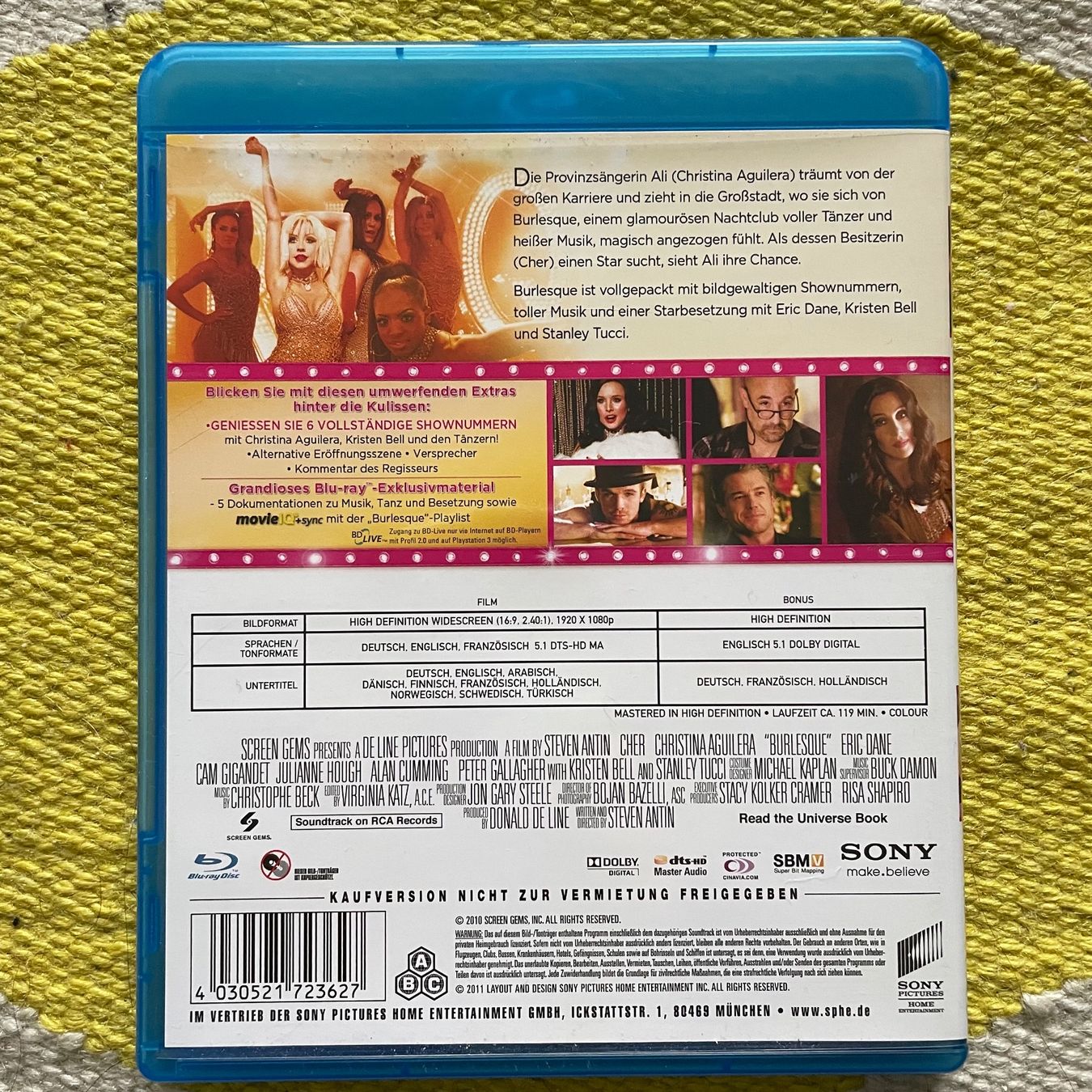 Tutti i DVDs: BURLESQUE-BLU RAY BURLESQUE – Usato da Rorschacherberg venduto da CD-Roli 1