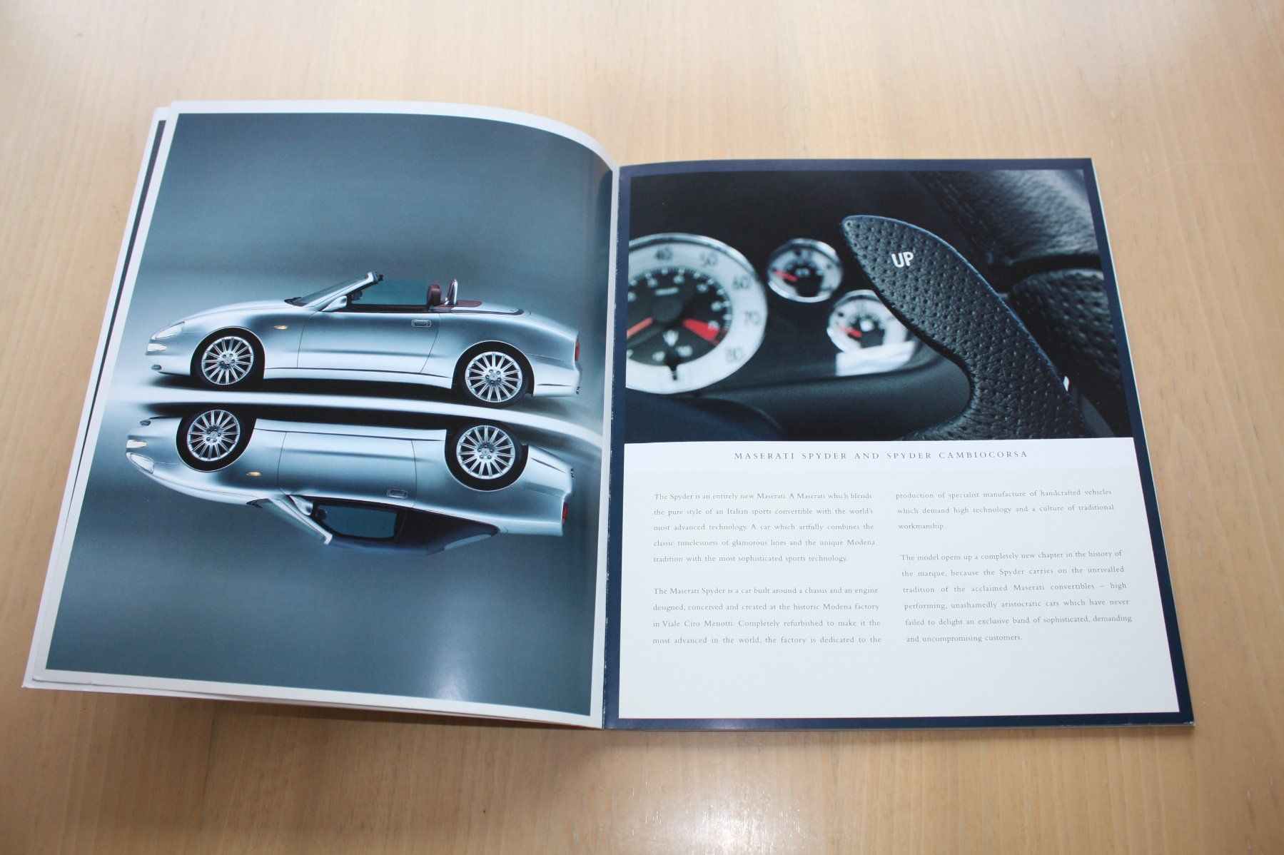 Maserati Documenti: Maserati 4200 Spyder Prestige Prospekt – Usato da Wikon venduto da erwin400 2