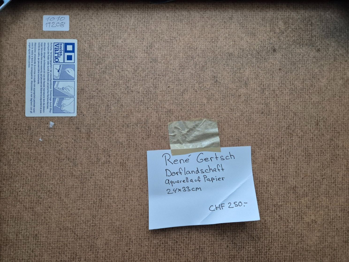 Gemälde: Rene Gertsch Aquarell auf Papier – Gebraucht aus St. Gallen von Morris 3