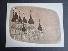 MARCO RICHTERICH LITHOGRAPHIE SIGNIERT GRÖSSE 50X39CM