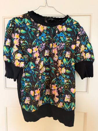 TED BAKER London Bluse Shirt Blumen Muster Gr. 4 / L 40