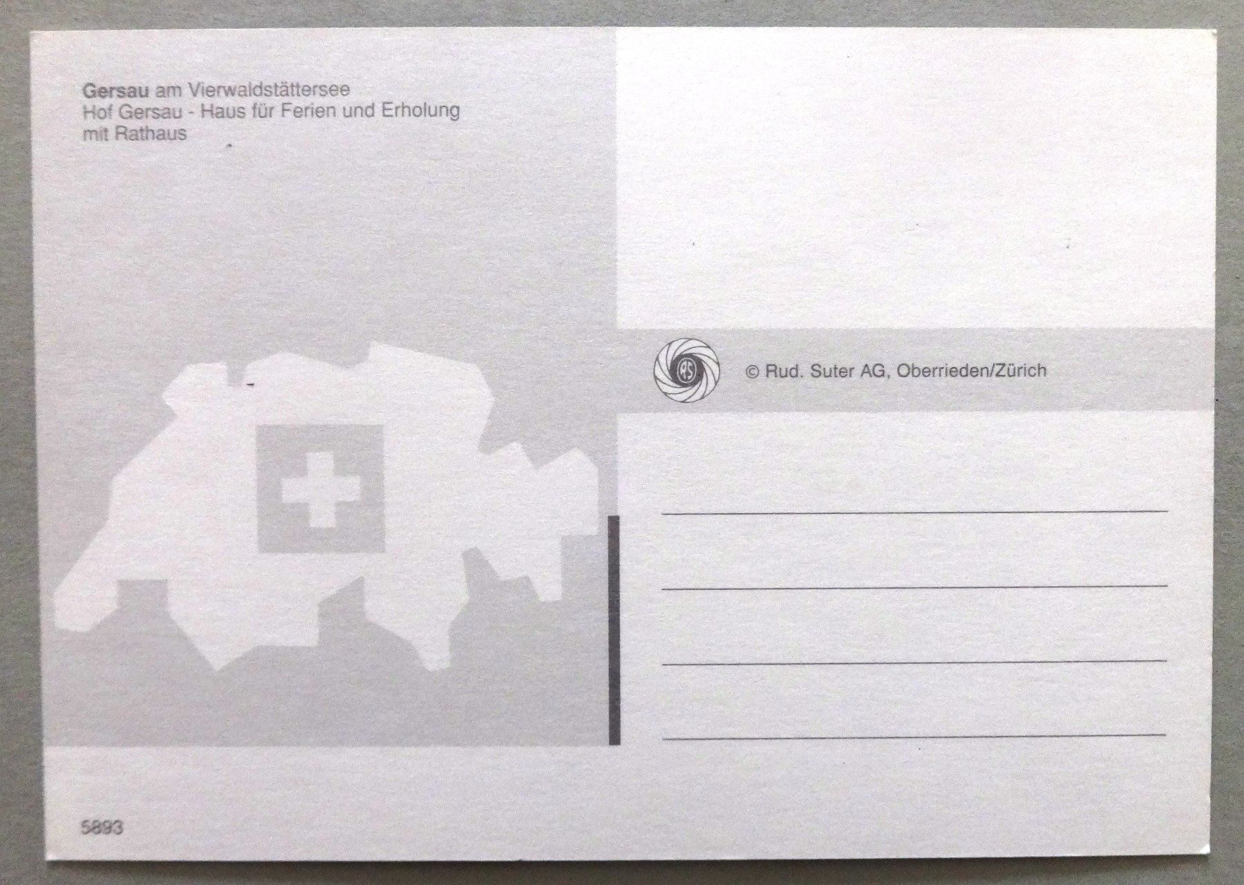 Ansichtskarten: Gersau am Vierwaldstättersee – Gebraucht aus Fétigny von Billy2miny 1