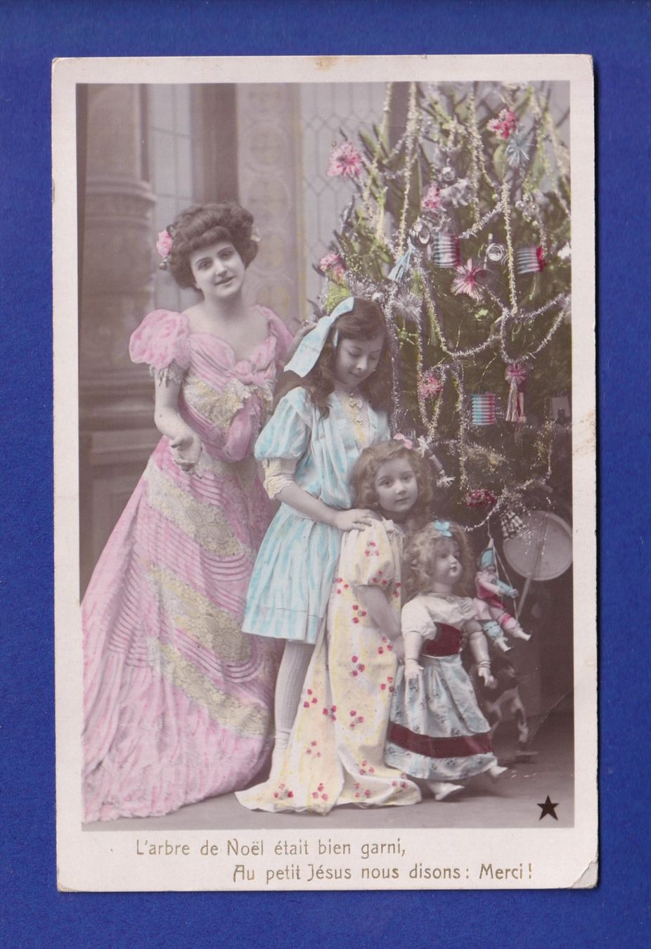 Cartoline postali: ENFANT - Poupée - Arbre de Noël – Usato da Pully venduto da nicecards-shop