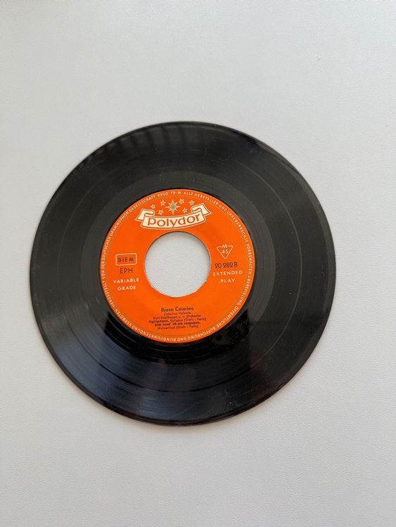 Single 45 EP Vinyl Vintage Caterina Valente Bravo Caterina (Gebraucht