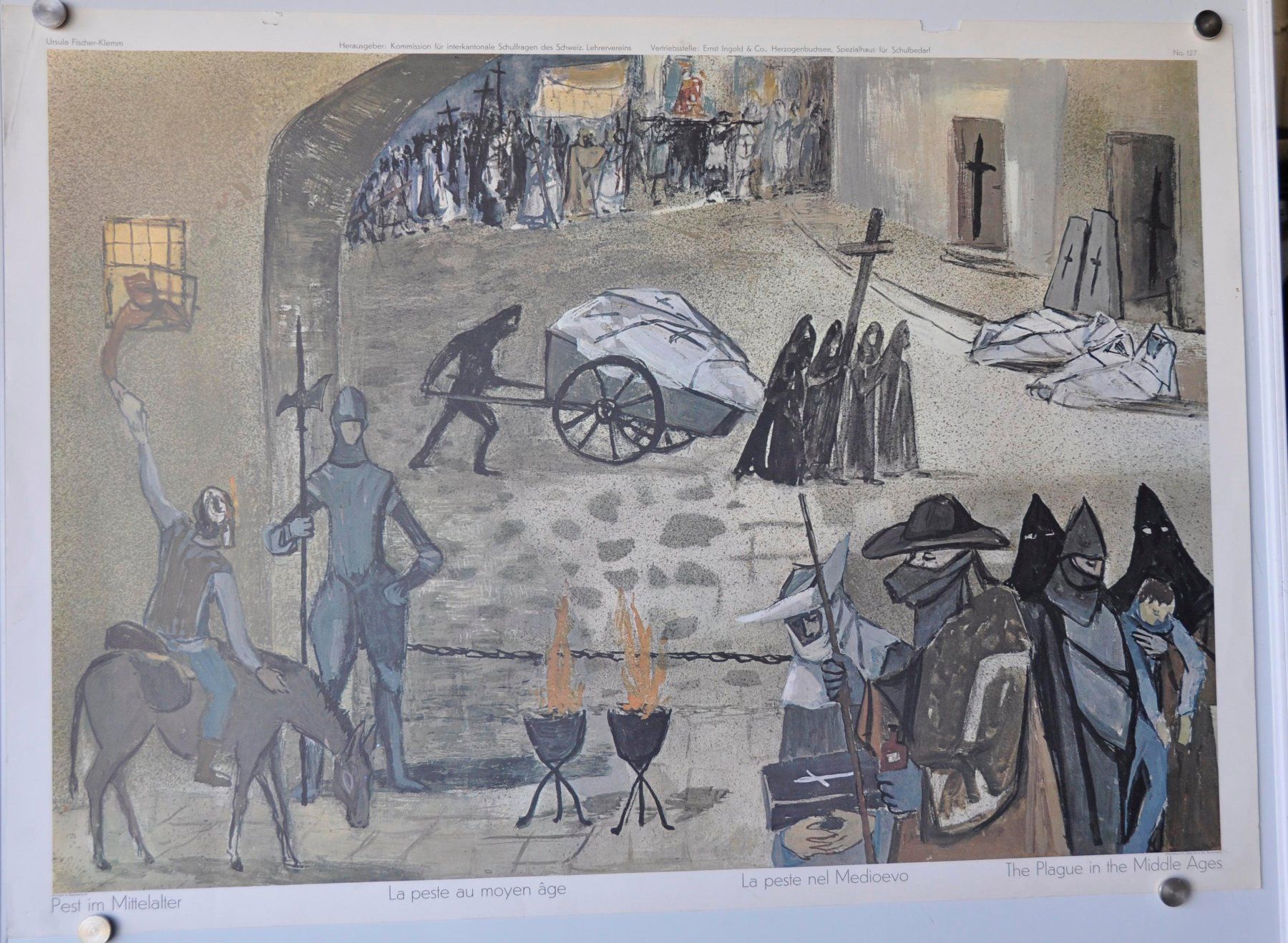 Foto & Immagini: Schulwandbild 127 Pest im Mittelalter – Usato da Härkingen venduto da sammelbecken 1