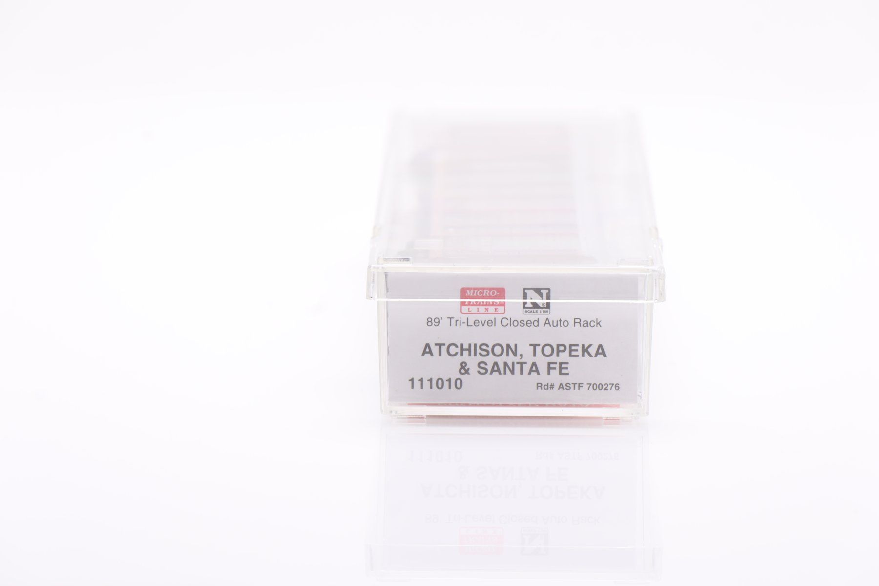 Modellini di ferrovie: Micro Trains 111010 Atchison, Topeka & Santa FE Tri-Level N – Nuovo (secondo la descrizione) da Ried (Muotathal) venduto da Modellbahn.swiss 2
