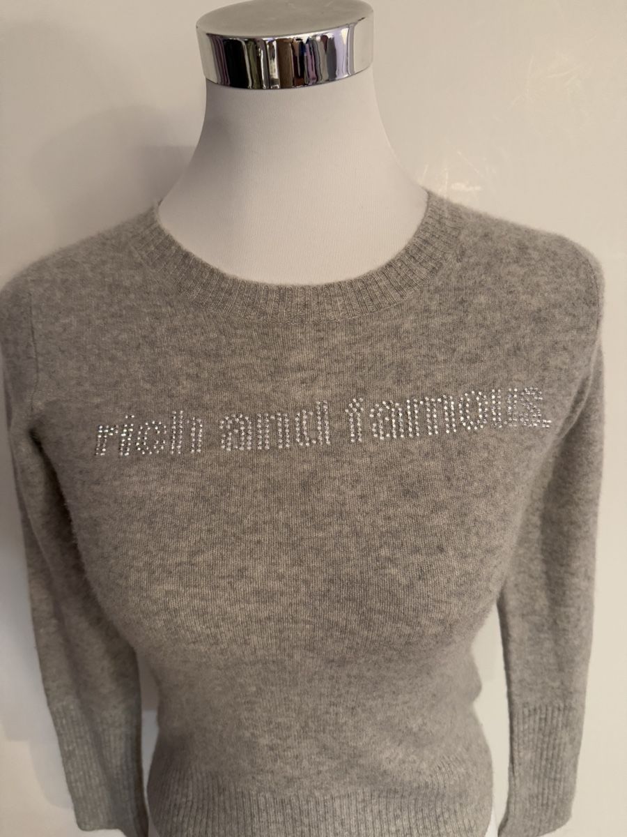 Maglioni & Felpe: E-VII Kaschmirpullover Gr. XS. Strass Glitzerpulli Winter – Usato da Zürich venduto da JOD213 1
