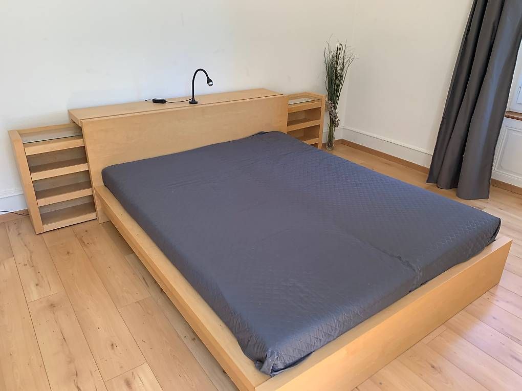 Ikea Letti: Lit série Malm en bouleau – Usato da Le Locle venduto da fdonze 1