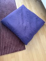 Meditationsmatte Zabuton 80x80cm – Baumwolle, dunkellila