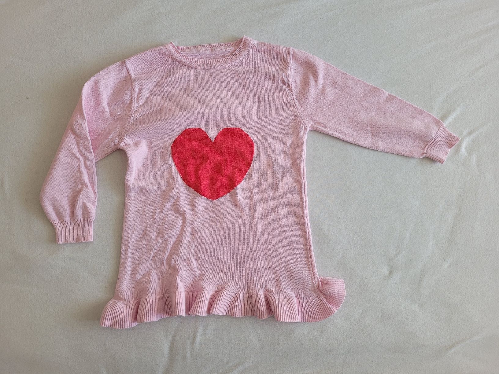 Maglioni & Felpe: Kinder Pullover rosa mit Herzmotiv Gr. 104 – Usato da Baar venduto da KaSuHo