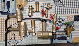 Sanitäres Material Ventil Set gebraucht-top