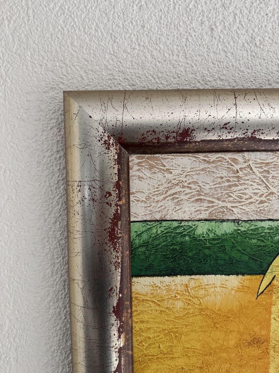 Dipinti: Bild Hunde mit Apfel Leinwandbild 100x80 – Usato da Allschwil venduto da Jrn 2