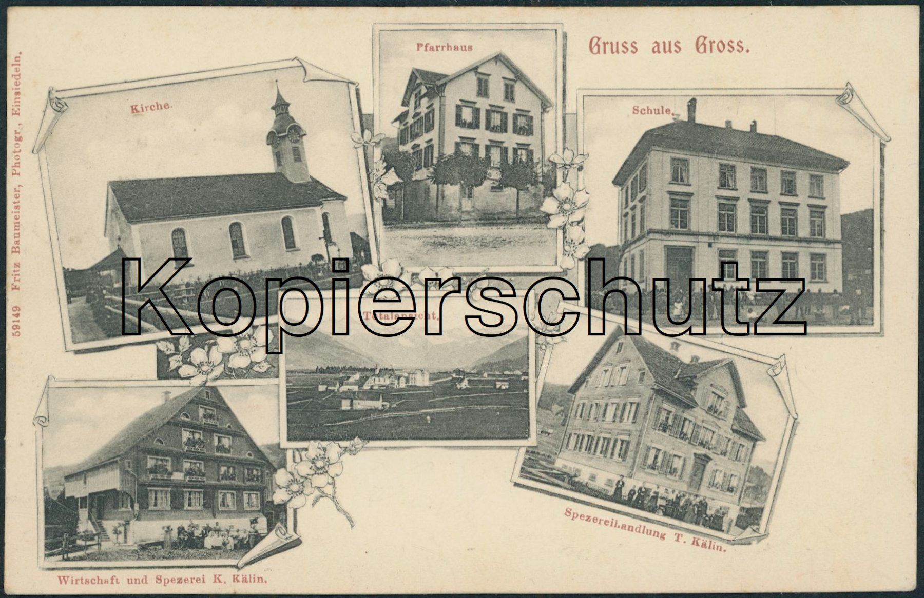 Ansichtskarten: SZ Gross - Einsiedeln – Gebraucht aus Schindellegi von dormay