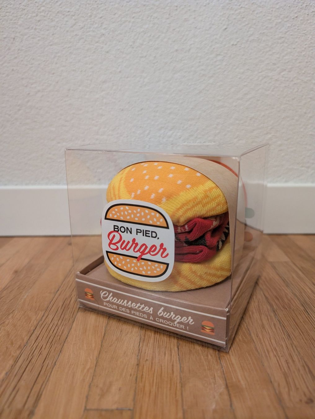 Socken: Socken "Burger" – Neu und originalverpackt aus Zürich von Dual-Input