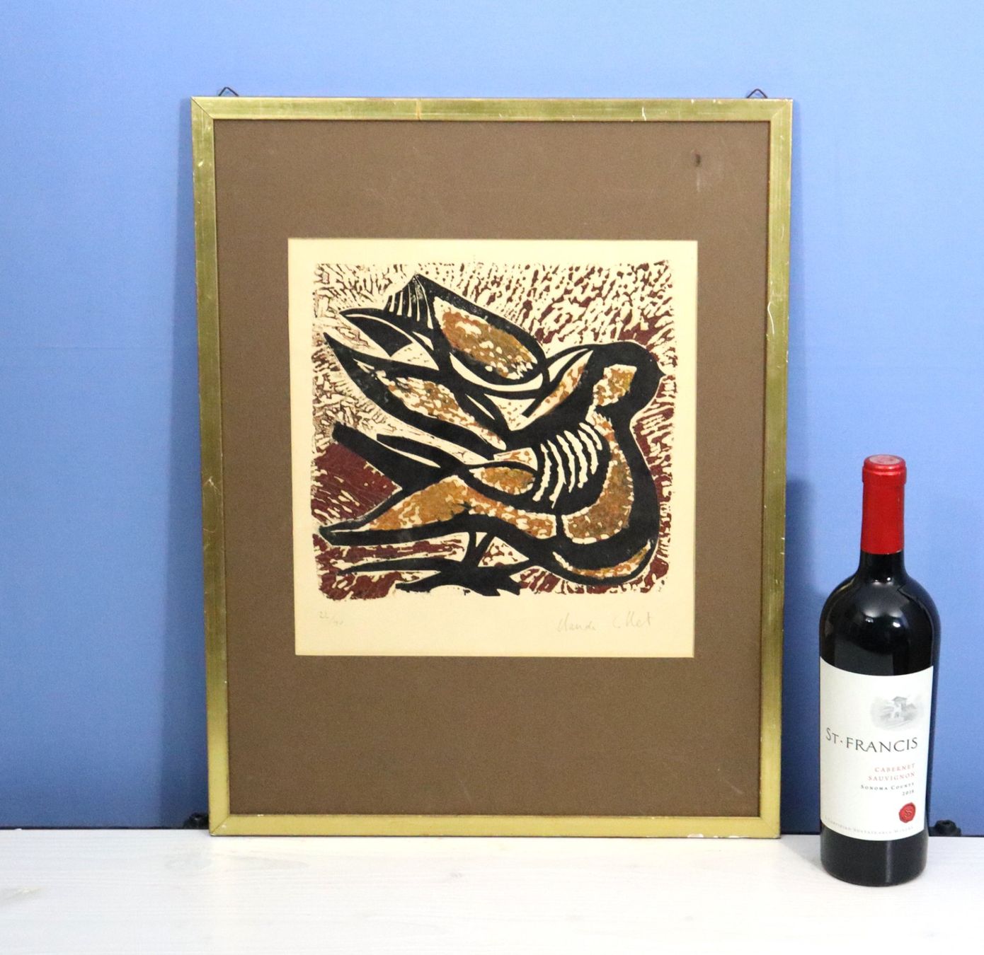 Arts picturaux & lithographies: Claude Collet 1929-2007, Lithographie "Taube" – D'occasion à Zug par Kunst-Fundgrube