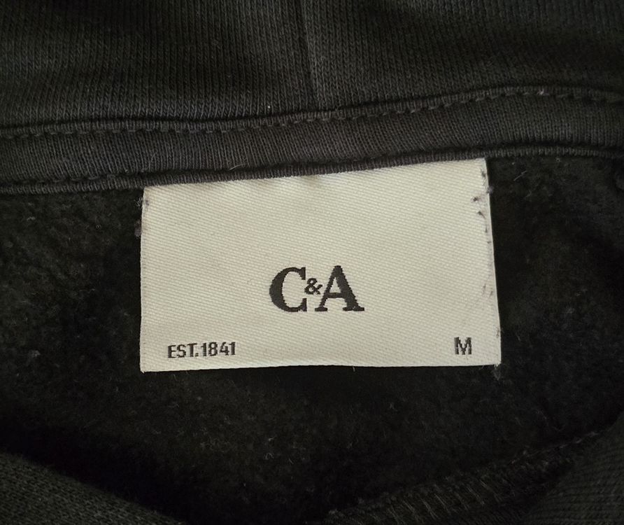 Hoodie von C&A Schwarz Gr. M 2