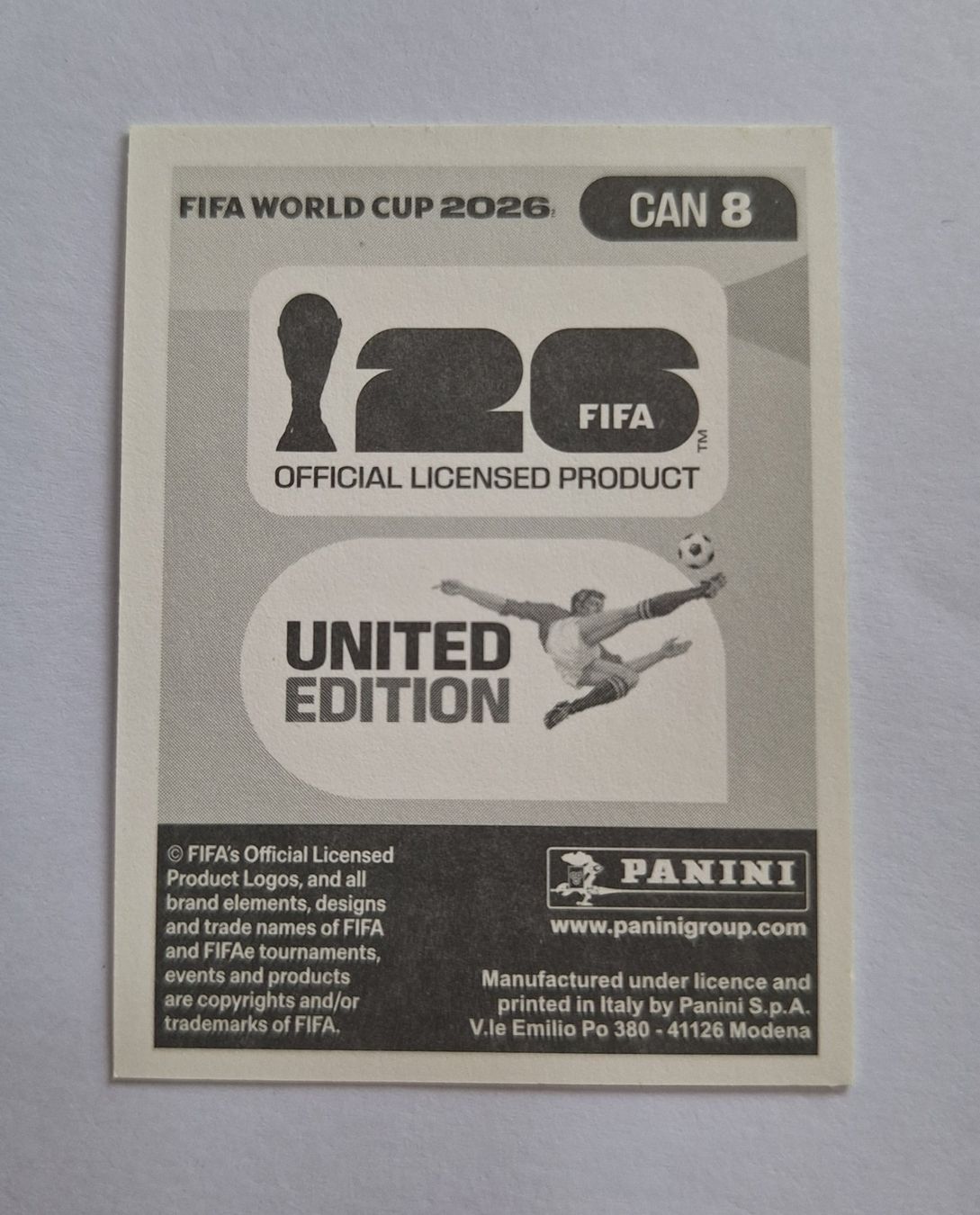 Panini Sammelbilder & Trading cards: Panini Moïse Bombito CAN 8 – Neu (gemäss Beschreibung) aus Romanens von Crocette 1
