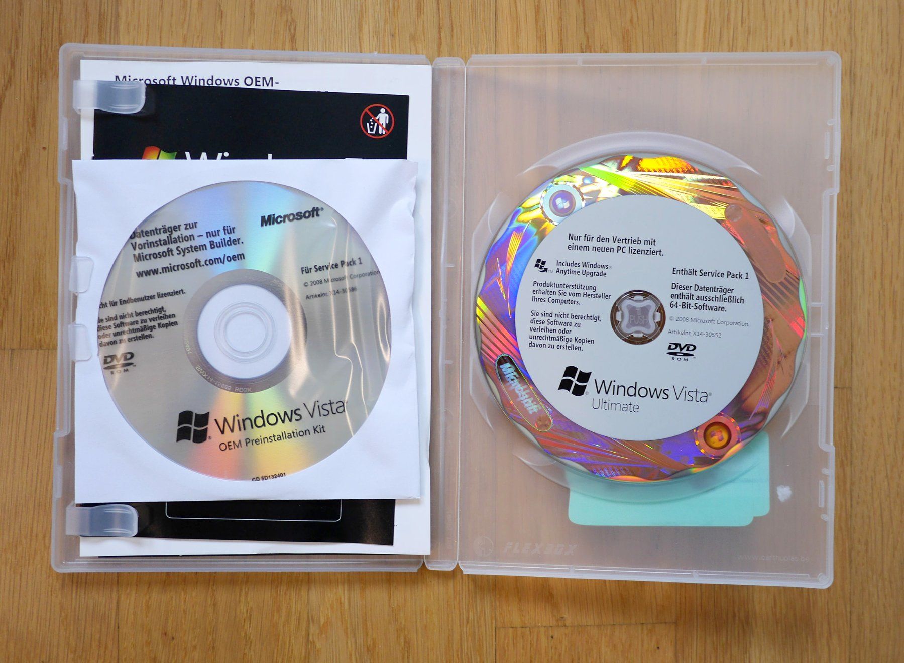 Microsoft Software: Microsoft Windows Vista Ultimate 64Bit – Gebraucht aus Dietwil von  1