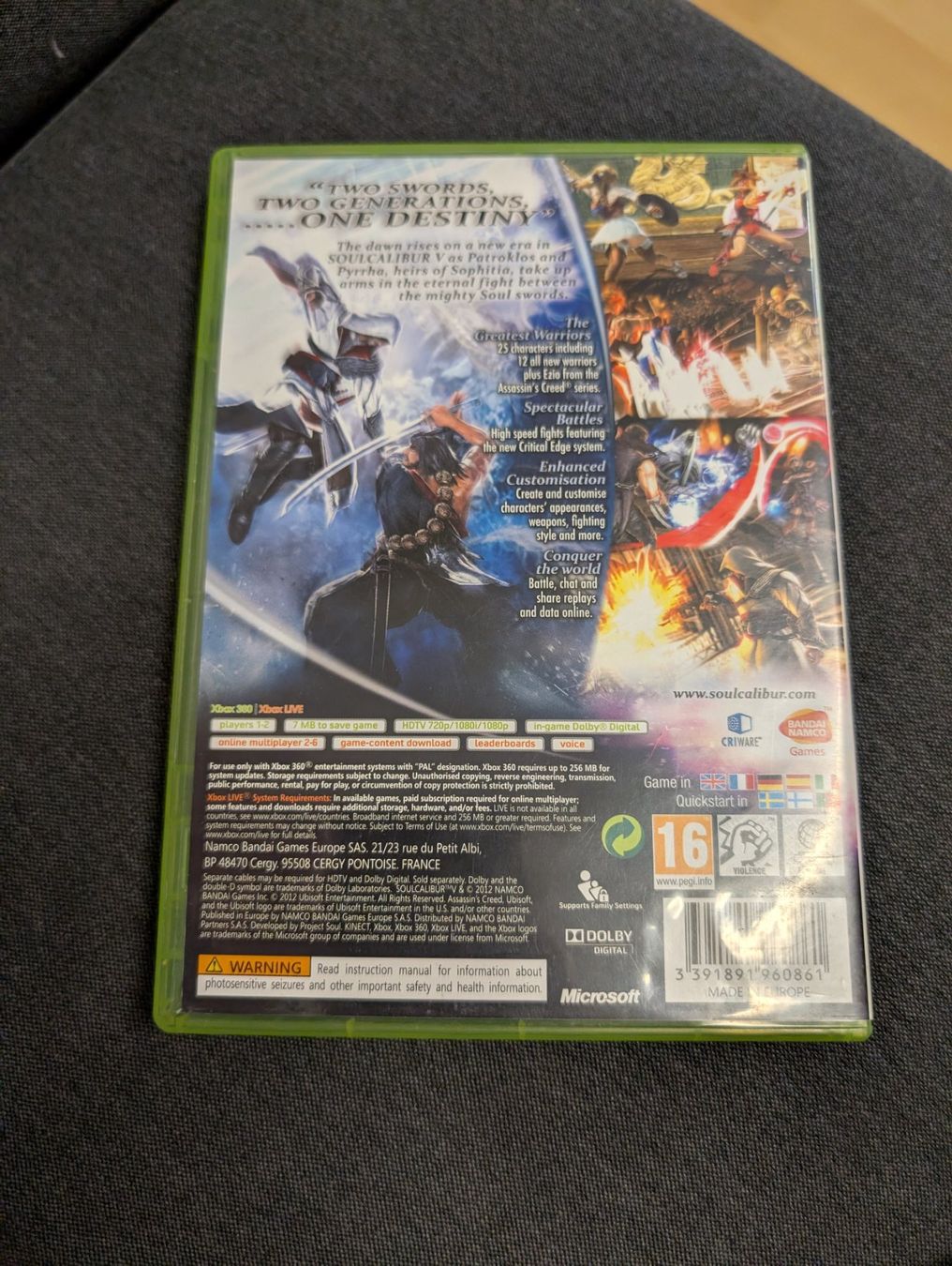 Giochi: Soulcalibur V Microsoft xbox 360 – Usato da Giubiasco venduto da Ticinerd 1