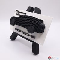 Porsche Cayenne Turbo S Layered 3D Wall Art Black White