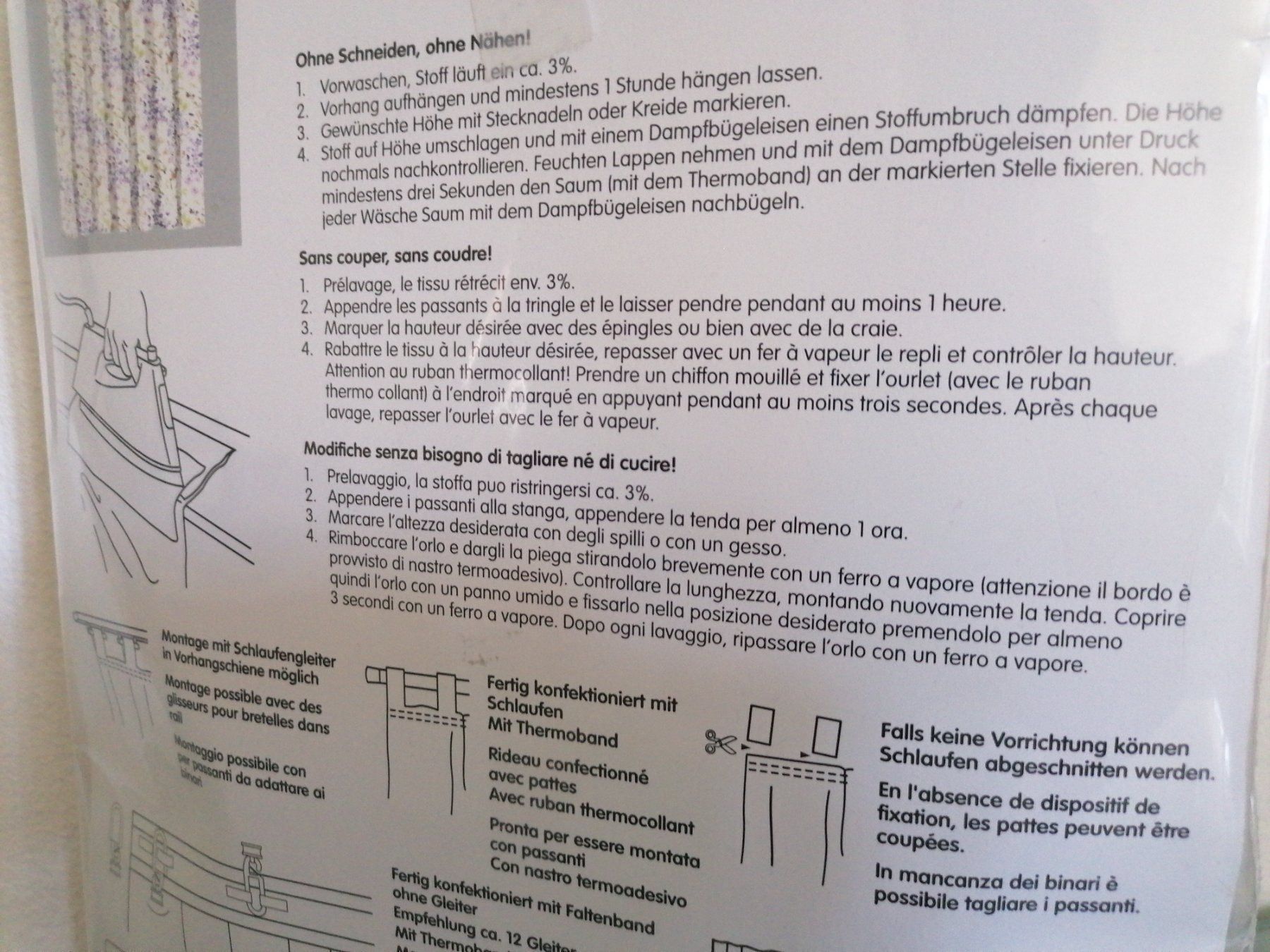 Micasa Tende: Vorhang Micasa Alison 150x260 cm 2 Stk. – Nuovo e nell'imballaggio originale da Bäch SZ venduto da Swissy46 8