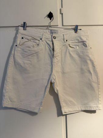 Shorts GazzaRrini bianchi taglia 50 estate uomo 98% cotone 2