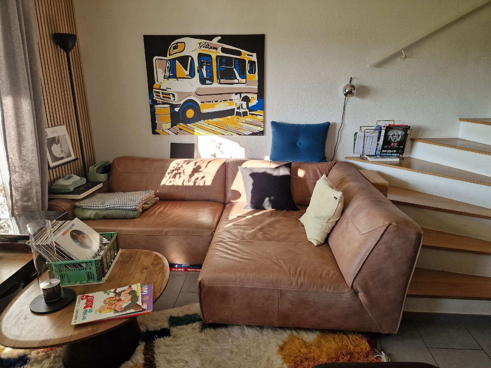 Sofas: Ecksofa Leder braun – D'occasion à Riedikon par MichelMarchand 1