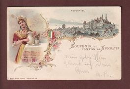 Souvenir de NEUCHÂTEL - 1902 // pli //