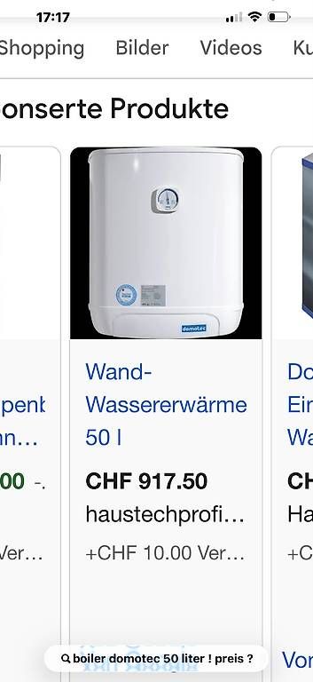 Sanitari: Boiler 50 liter – Usato da Stans venduto da Benzen 2