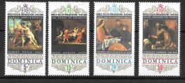 Dominica Serie 241 - 244 Gemälde ** 30.1.1968