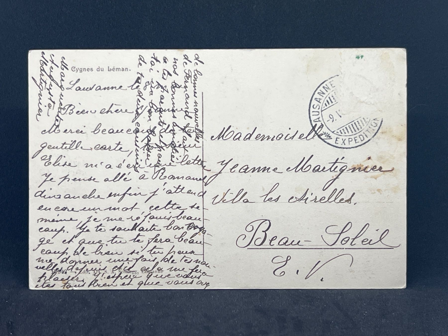 Cartoline postali: Cygnes du Léman – Usato da Widnau venduto da Brusi9 3
