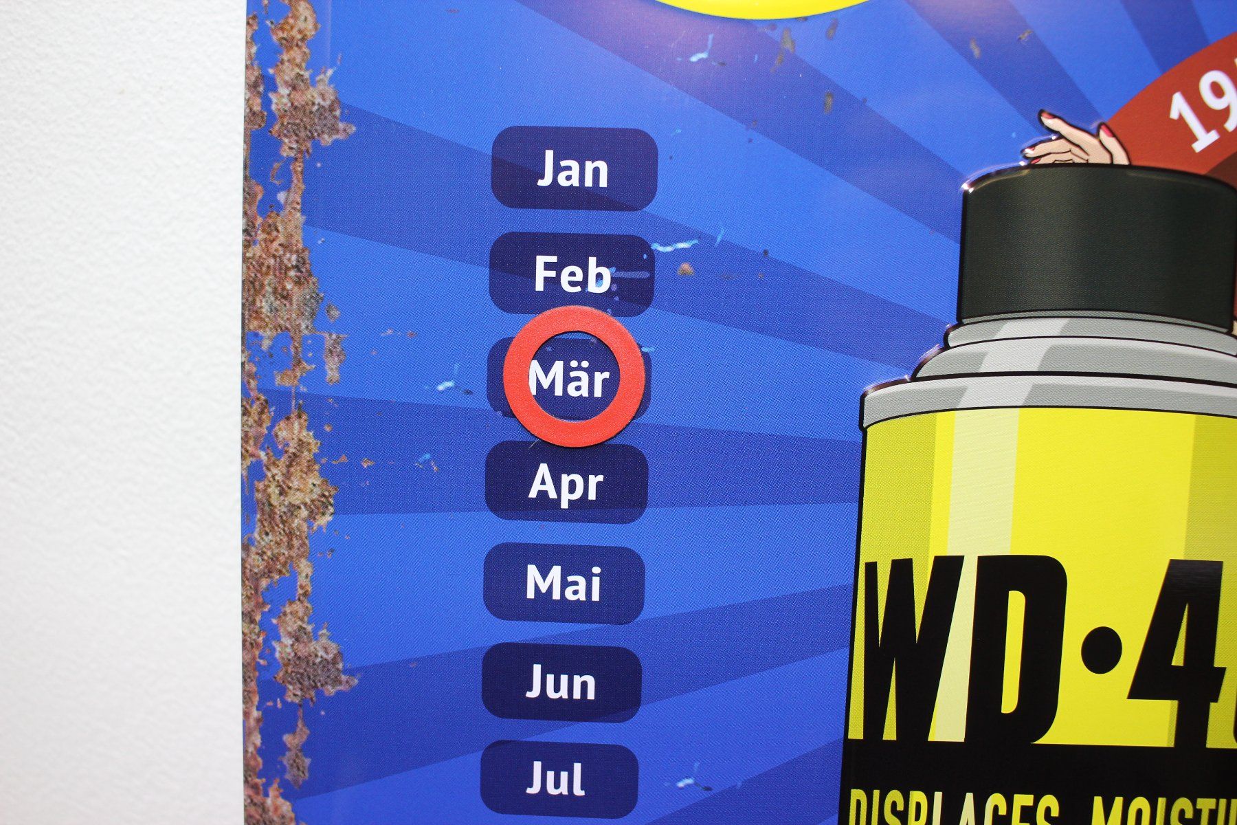 Schilder: Werbekalender Blechschild WD40 Replika – Neu und originalverpackt aus Kägiswil von nick333 2