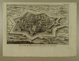 MIRANDOLA, ITALIEN, KUPFERSTICH UM 1750