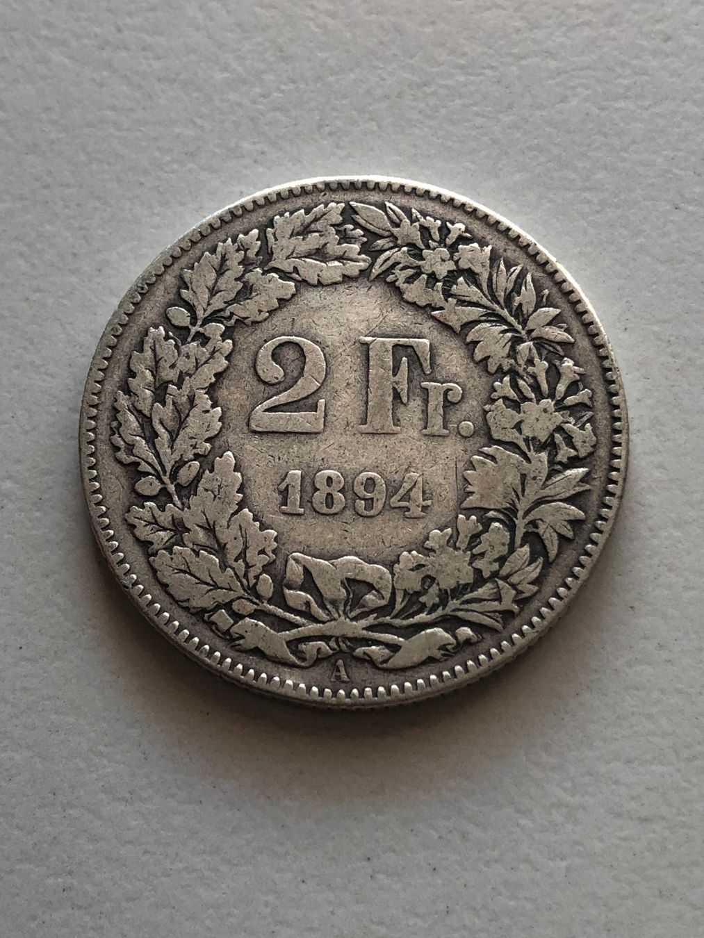 Tutti le monete: 2 Fr. 1894 – Usato da Schötz venduto da Odpa