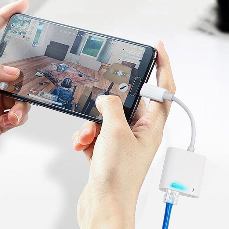 Adapter USB C RJ45 Ethernet Converter handy tablet smartphon (Neu ...