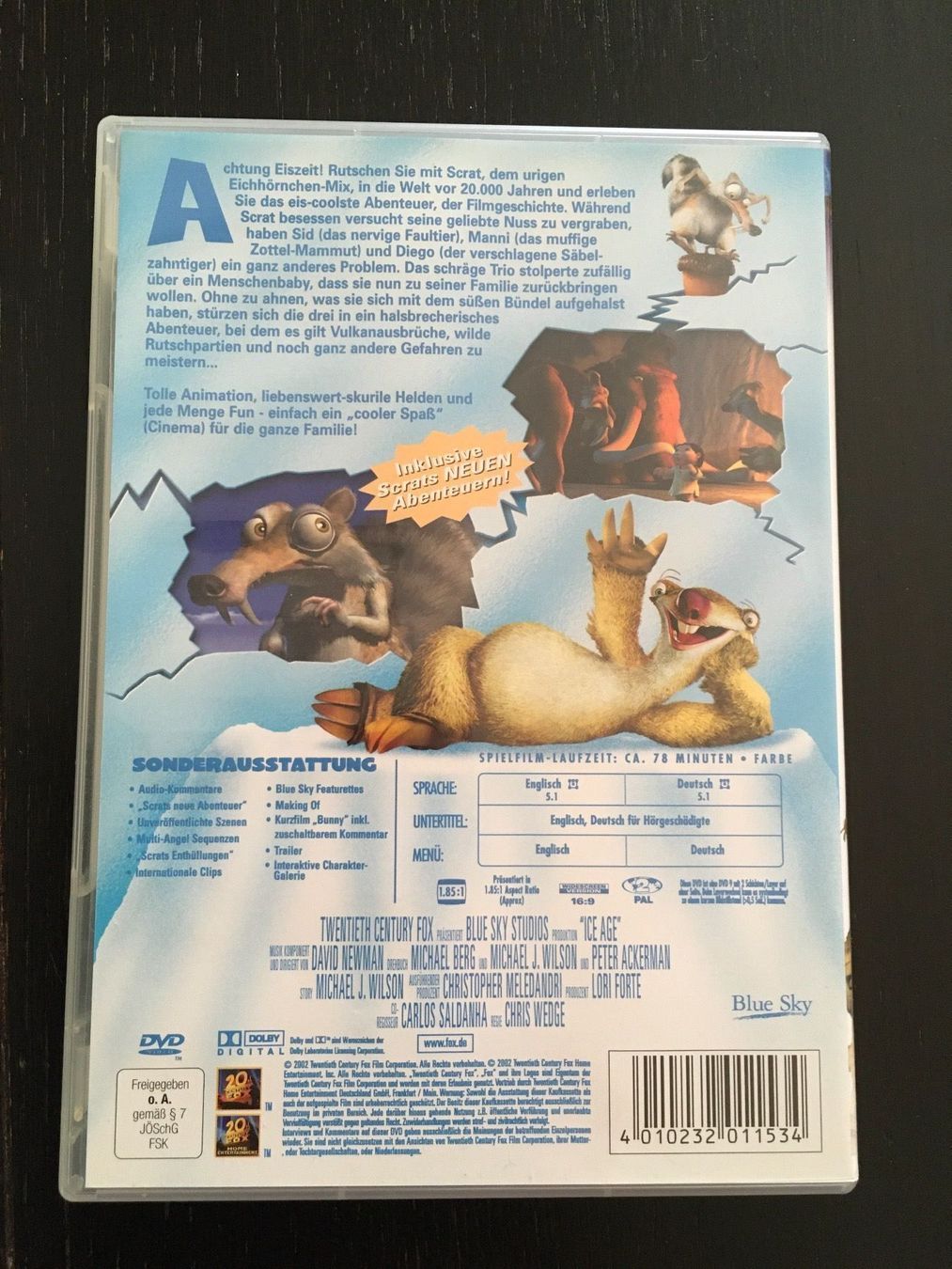 Tutti i DVDs: DVD Ice Age – Usato da Regensdorf venduto da scheissspiel 1